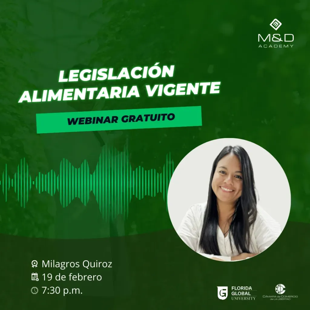 Webinar Legislación Alimentaria Vigente