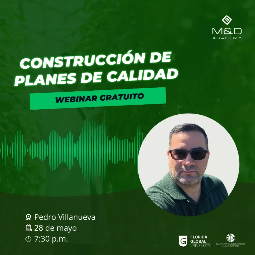 Webinar Construcción de Planes de Calidad